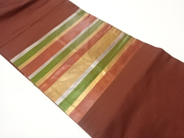 横段模様織出し名古屋帯